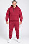 Men's 3 Thread Raster Hooded Super Battal Tracksuit Set 6Xl–9Xl