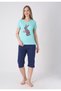 Pijama damă cu model de Paște, verde - 3