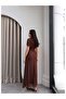 Tulle Dress with Ruched Neck and Waist - 5