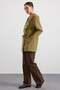Baby Collar Lace-Up Closure Water-Repellent Trench Coat A.Haki̇ 6918 - 6
