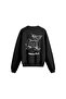 Meowtini Printed Oversize Sweatshirt