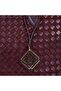 Unisex Burgundy Hand Knitted Suede Leather Shopper Bag - 6