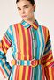 STRIPED SHIRT DRESS - 2