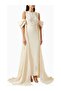 Embellished Off-Shoulder Maxi Women's Dress
