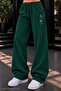 Women's Blue Planet and Star Printed Sweatpants - Loose Fit Comfortable Cut Two-Thread Sports Trousers