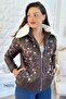 Stone Embroidered Inflatable Coat 7K070