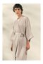 Organic Cotton Waffle Patterned Long Women's Bathrobe