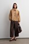 Omi Collar Trench Coat Camel - 2