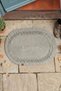 Door Mat 40X60 Bohemian Style Washable Double Sided Jute Mat Wicker Bathroom Exterior Door - 2