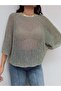 Sparkling Openwork Knitted Sweater - 3