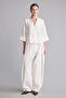 Oversize Hakim Collar Brit Buttoned Long Sleeve Basic Blouse I8515Ax26Au - 2