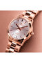 Men's Rose Gold Stainless Steel Watch, Rose Pink Dial, Y121 Movement, Butterfly Clasp, 3ATM - 7