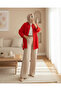 103901 Oversize Basic Hijab Shirt - Red - 2