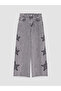 Esvab • Modern & Distinctive Wide-Leg Stoned Girls' Jean Pants - 2