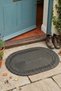 Door Mat 40X60 Bohemian Style Washable Double Sided Jute Mat Wicker Bathroom Exterior Door