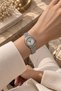 Caponne Women's Wristwatch Minimal Silver Color Steel Band White Dial Colorful Stone Detail Serrated Bezel Minimal Elegant Analog Women's Watch 2026 - 6