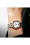 Women's 2TRG Stainless Steel Watch, Silver Dial, Y121 Movement, Butterfly Clasp, 3ATM - 5