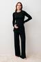 Long Sleeve Flexible Viscose Maternity Dressing Gown Pajama Set - 4