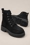 Plush Fur Lined Inside, Lace-Up and Zippered, Thick Sole Women's Daily Boots - 6