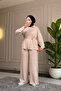 6690 - Stylish, Comfortable, Loose-Fitting Modal Fabric Women's Set with Eyelet Detail - 2