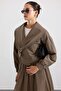 Shawl Collar Side Buckle Crop Jacket Vi̇zon 8294 - 4
