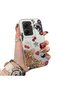 Poco X7 Pro Compatible Leopard Pattern Cheetah Red Lip Cherry Mix Phone Case