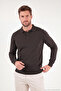 Cotton Regular Fit Buttoned Long Sleeve Polo Men's Polo 7024733 - 4