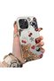 iPhone 16 Pro Compatible Leopard Pattern Cheetah Red Lip Cherry Mix Phone Case