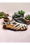 1140 White Genuine Leather Bodrum Sandals