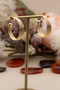 Xuping Steel Earrings with a Glittering Multi-Ring Look, Non-Tarnishing Steel Earrings - 3