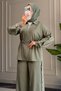 6690 - Stylish, Comfortable, Loose-Fitting Modal Fabric Women's Set with Eyelet Detail - 5