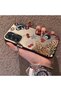 Samsung Galaxy A34 Compatible Leopard Pattern Cheetah Red Lip Cherry Mix Phone Case - 2
