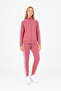 Girl's Cotton Stand Collar Tracksuit Set Dusty Rose-26112 - 3