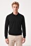 Cotton Regular Fit Buttoned Long Sleeve Polo Men's Polo 7024733 - 3