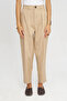 Women's Pleated Front Carrot Cut Casual Pants