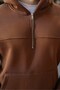 Brown Kangaroo Pocket Hooded Men's Sweatshirt E7218 - 5