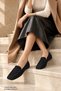 Dori̇an Hidden Heeled Leather Blunt Toe Casual Women's Loafer Moccasin Shoes - 7