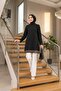 Sequin Embellished, Detailed Accessory, Suitable for Sizes 36-48, 85cm Length, Casual Evening Dress Tunic. - 2