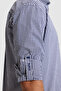 Men's Navy Blue Long Sleeve Shirt 50329715-Vr033 - 6