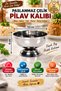 9.5 cm Stainless Steel Pilaf and Halva Mold Small Size Round Presentation and Portioning Mold Presentation Tray - 3
