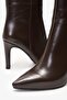Lilith Brown Leather Women's Heeled Boots - 4