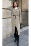 Hair Braided Knitted Long Women's Cardigan