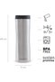 Leak-Lock Thermavac™ Brushed Stainless Steel Mug 0.47L – Leakproof | Double Wall Vacuum Insulated Cup | Keeps Hot for 3.5 Hours | BPA-Free Stainless Steel Travel Mug | Dishwasher Safe - 3