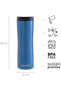 Leak-Lock Thermavac™ Stainless Steel Mug 0.47L Blue – Leakproof | Double Wall Vacuum Insulated Cup | Keeps Hot for 3.5 Hours | BPA-Free Stainless Steel Travel Mug | Dishwasher Safe - 3