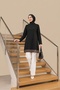 Sequin Embellished, Detailed Accessory, Suitable for Sizes 36-48, 85cm Length, Casual Evening Dress Tunic. - 6