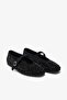 Bard Black Suede Leather Women's Stoned Ballerinas - 3
