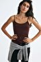 Microfibre strappy top