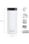 Leak-Lock™ Thermavac Stainless Steel Mug 0.35L White – Leakproof | Double Wall Vacuum Insulated Cup | Keeps Hot for 3 Hours | BPA-Free Reusable Travel Mug | Dishwasher Safe - 3
