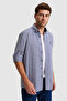 Men's Navy Blue Long Sleeve Shirt 50329715-Vr033 - 3