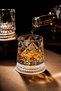 Rotating Whiskey Glass and Special Coaster – 360 °   Premium Cocktail and Beverage Glass with Spinning Crystal Pattern - 3
